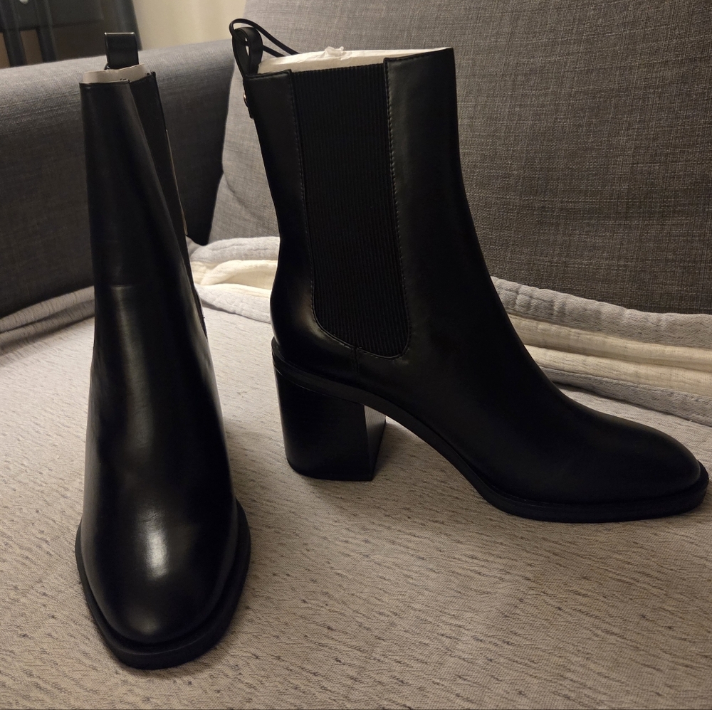 NWT Leather Zara Ankle Boots